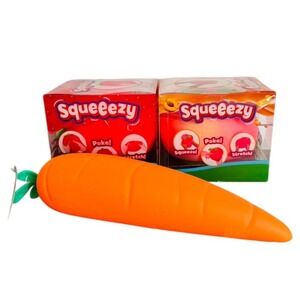 Viral Jumbo Squeezy Peach Strawberry Carrot Sunny Days Squishy Toy TIKTOK  3x